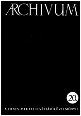 Az Arhivum 20. száma 2013-ban