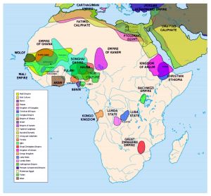 A Lunda birodalom LUNDA STATE jelzéssel Afrika szívében található