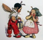 Kedves kis rajzok az erdő széléről... a könyv illusztrációi ilyenek. Szinte minden oldalra jut egy a történet fonalához kapcsolódóan.